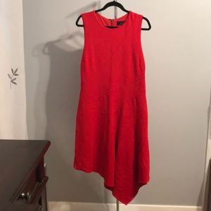 ⬇️BEAUTIFUL PROFESSIONAL RED ASYMMETRICAL DRESS
